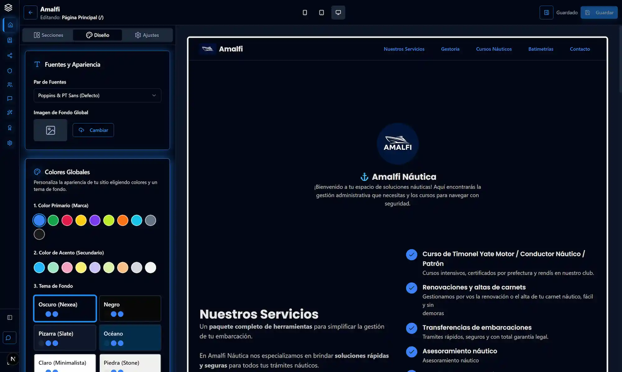 Diseño de colores